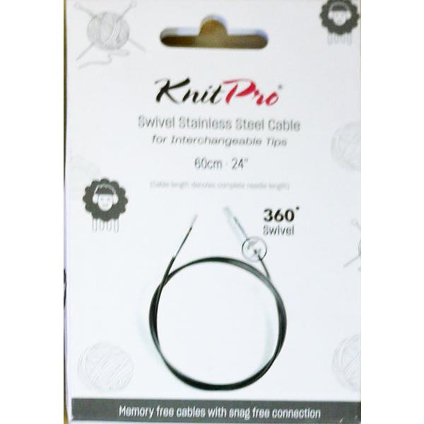 ニットプロ 付け替え輪針 回転式 スイーベル ブラックケーブル 60cm用 10673 【KN】 ケ...