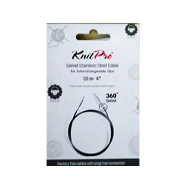 ニットプロ 付け替え輪針 回転式 スイーベル ブラックケーブル 120cm用 10676 【KN】 ...