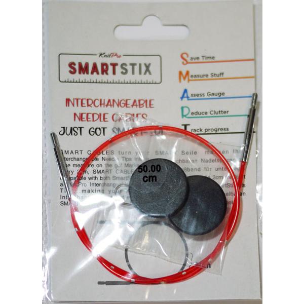 Smart Stix 付け替え 式輪針用 レッドケーブル 50cm用 42172 ニットプロ 【KN...