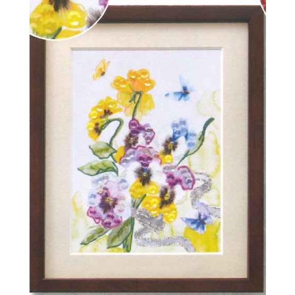 ビーズデコール キット パンジー (4月) BHD-133 ミユキ 【KY】 パート20 花のデコー...