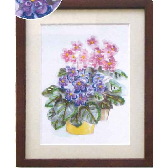 ビーズデコール キット セントポーリア  (1月) BHD-142 ミユキ 【KY】 パート20 花...