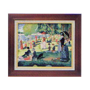 クロスステッチキット・ヨーロッパの風景 マロニエ色づくパリの街 : 布