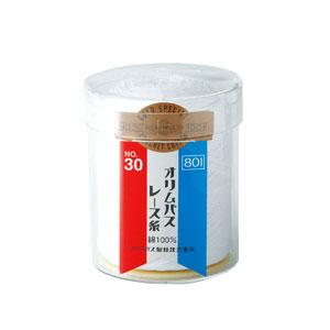 金票 #30 100g レース糸 白(801) オリムパス 【KN】 30番 サマーヤーン 春夏 毛...