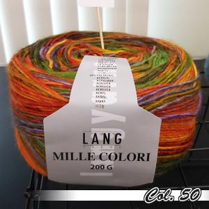 ミレコロリ 200g パピー 【KY】 毛糸 編み物 LANG MILLE COLORI 段染｜keitogura