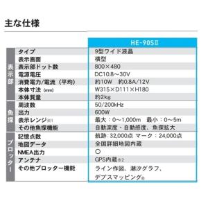 ホンデックス HE-90SII S2 600W...の詳細画像1