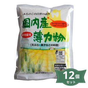 2020712-ms 【取り寄せ商品】国内産薄力粉 500g×12個セット【桜井食品】｜keiyudo-shop