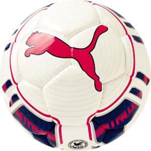 エヴォパワー 5 フットサル J　ホワイト×ピーコート　【PUMA|プーマ】フットサルボール3号球082346-15-3｜kemari87