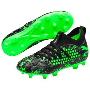 ジュニア フューチャー 19.3 FG/AG JR　プーマブラック　【PUMA|プーマ】ジュニアサッカースパイク105551-03｜kemari87