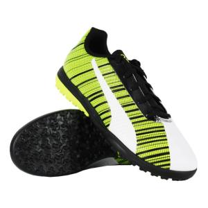 ジュニア プーマ ワン 5.4 TT JR　プーマホワイト×イエローアラート　【PUMA|プーマ】サッカーフットサルジュニアトレーニングシューズ105｜kemari87