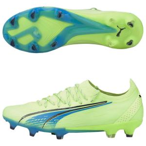 レディース ウルトラ アルティメット FG/AG　フィジーライト×エレクトロパープル　【PUMA|プーマ】サッカースパイク106898-01｜kemari87