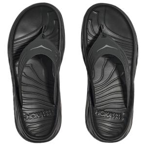 爆買!! オラ リカバリー フリップ ORA RECOVERY FLIP　ブラック×ダークグルグレー　【HOKA|ホカ】サッカーフットサルサンダル1099675