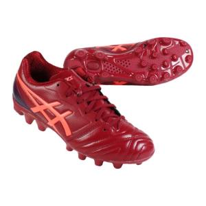 ジュニア ULTREZZA AI GS　バーガンディ×フラッシュコーラル　【asics|アシックス】サッカージュニアスパイク1104a013-600｜kemari87