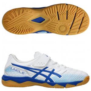 ジュニア ジュニオーレ 7 IN　ホワイト×アシックスブルー　【asics|アシックス】ジュニアフットサルシューズ1104a055-100