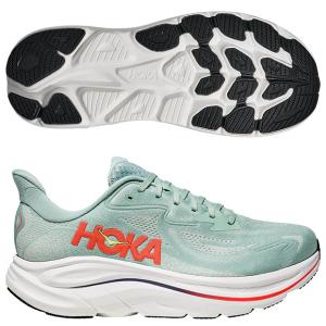 クリフトン 10 CLIFTON 10　セージグリーン×ネオンフレイム　【HOKA|ホカ】ランニングシューズ1162030-sgnn