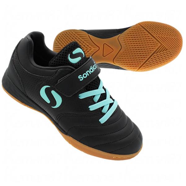 ジュニア ロンドン V IN J　ブラック　【Sondico|ソンディコ】ジュニアフットサルシューズ...