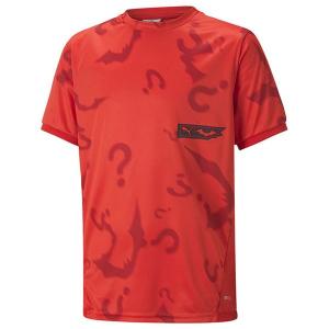 ジュニア BATMAN グラフィック半袖Tシャツ　ラバブラスト　【PUMA|プーマ】サッカーフットサルジュニアウェアー658023-01｜kemari87