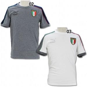 イタリア代表 2013 FIGC バッジ半袖Tシャツ　【PUMA|プーマ】ナショナルチームウェアー743294｜kemari87
