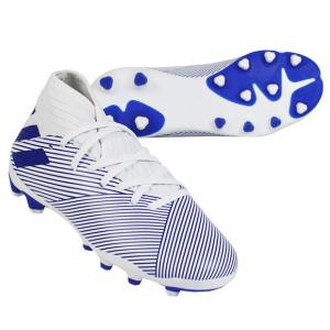 ジュニア ネメシス 19.3 HG/AG J　フットウェアホワイト×チームロイヤルブルー　サッカージュニアスパイクeg72