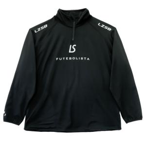 2WAY ハーフジップトップ　ブラック　【LUZ e SOMBRA|ルースイソンブラ】サッカーフットサルウェアーf2011138-blk｜kemari87