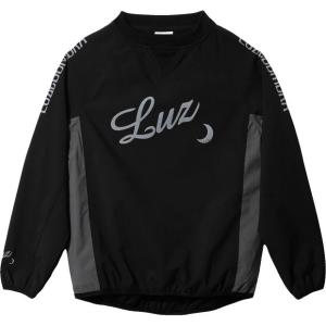 ジュニア ストレッチタフタメッシュプルオーバートップ ブラック 【LUZ