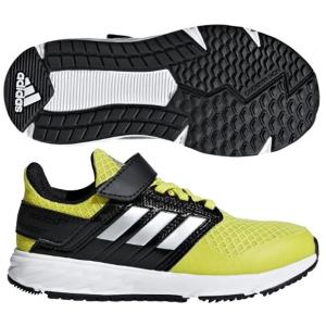 ジュニア アディダスファイト EL K　ショックイエローF18×シルバーメット　ジュニアランニングシューズf36103