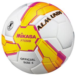 ALMUNDO　イエロー×ピンク　【MIKASA|ミカサ】サッカーボール5号球ft550b-yp｜kemari87