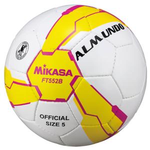 ALMUNDO 手縫いタイプ　イエロー×ピンク　【MIKASA|ミカサ】サッカーボール5号球ft552b-yp｜kemari87