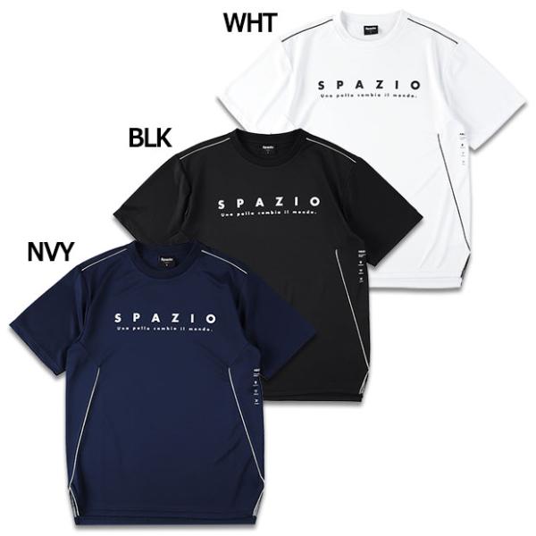 パイピングカット半袖プラクティスシャツ　【Spazio|スパッツィオ】サッカーフットサルウェアーge...