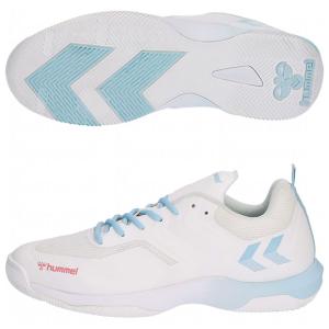レジェンドフライ 6.0　ホワイト×ターコイズ　【hummel|ヒュンメル】ハンドボールシューズhas8042-1062