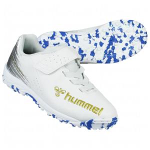 ジュニア プリアモーレ 6 β V TF Jr.　ホワイト×ブルー　【hummel|ヒュンメル】サッカージュニアトレーニングシューズhjs2133-1｜kemari87