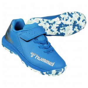 ジュニア プリアモーレ 6 α V TF Jr.　サックス×シルバー　【hummel|ヒュンメル】サッカージュニアトレーニングシューズhjs2135-