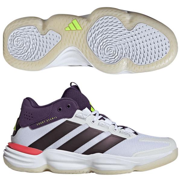 コート スタビル　フットウェアホワイト×オーロラメタリック　【adidas|アディダス】ハンドボール...