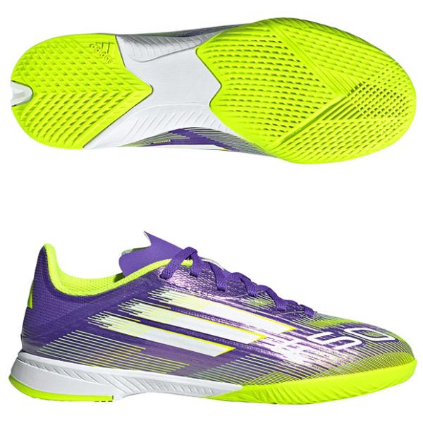 爆買!! ジュニア F50 LEAGUE IN　パープルラッシュ×フットウェアホワイト　【adida...