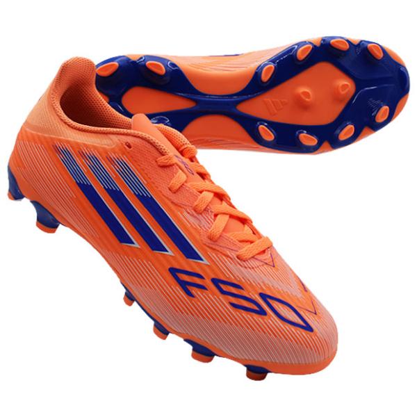 ジュニア F50 LEAGUE HG/AG　ビームオレンジ×ルシッドブルー　【adidas|アディダ...