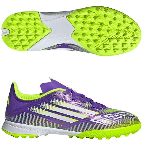 爆買!! ジュニア F50 LEAGUE TF　パープルラッシュ×フットウェアホワイト　【adida...