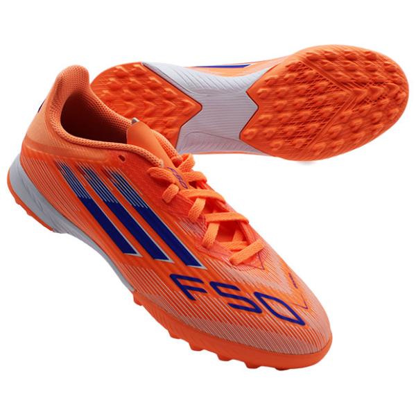 ジュニア F50 LEAGUE TF　ビームオレンジ×ルシッドブルー　【adidas|アディダス】サ...