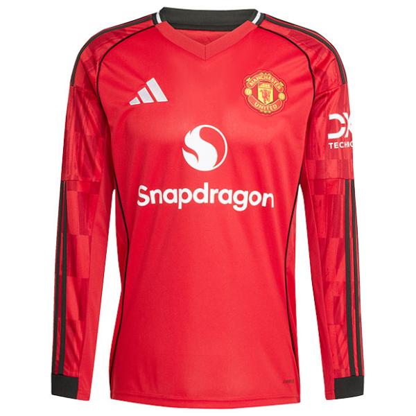 マンチェスターユナイテッド 25-26 ホーム 長袖レプリカユニフォーム　【adidas|アディダス...