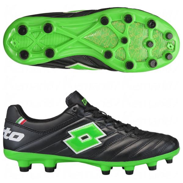 スタジオ JP STADIO JP　ブラック×グリーン　【lotto|ロット】サッカースパイクlo-...