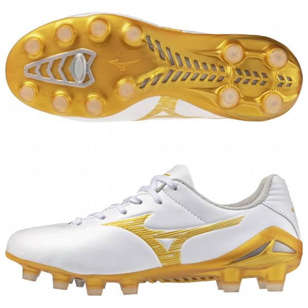 ジュニア モナルシーダ NEO 3 PRO Jr　ホワイト×ゴールド　【MIZUNO|ミズノ】サッカ...