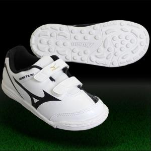 イグニタス 4 KIDS AS　ホワイト×ブラック　【MIZUNO|ミズノ】サッカーフットサルジュニアトレーニングシューズp1ge163309｜kemari87