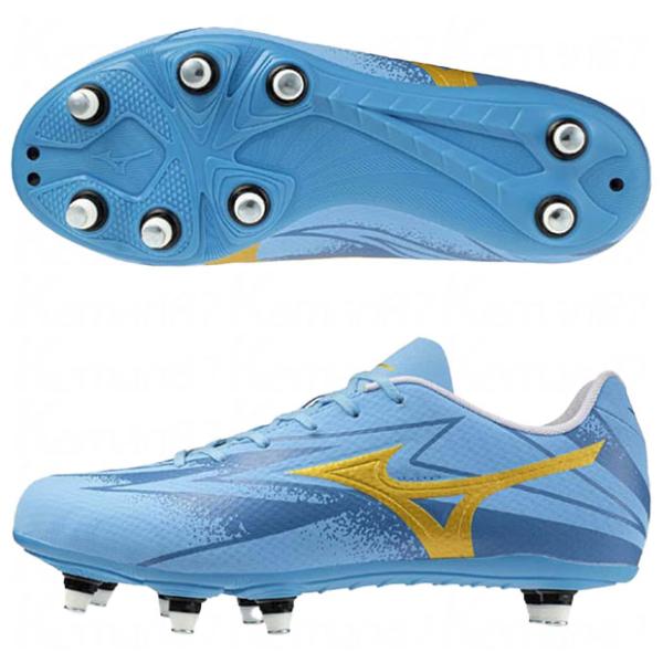 ワイタンギ PRO　ユニティスカイブルー×ゴールド　【MIZUNO|ミズノ】ラグビースパイクr1ga...