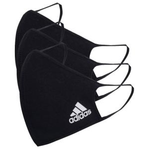 フェイスカバー 3枚組　ブラック　【adidas|アディダス】サッカーフットサルアクセサリーrf495-he6944