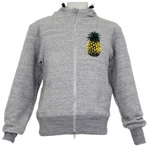 Pineapple Zip Hoodie パーカー　Hグレー　【Six-Yard box|シックスヤードボックス】サッカーフットサルウェアーsym50｜kemari87