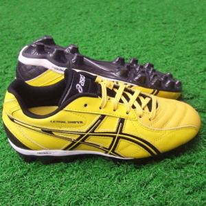 リーサル スナイパー Jr　イエロー×ブラック　【asics|アシックス】サッカージュニアスパイクtsi216-0490｜kemari87