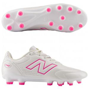 爆買!! 442 V3 PRO HG/AG 2E　ホワイト×ピンク　【NewBalance|ニューバランス】サッカースパイクu42h5te2e｜Kemari87 Y!ショッピング店