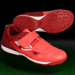 ジュニア アクセレイター BL JR WIDE　Cレッド×ホワイト　【UMBRO|アンブロ】サッカージュニアトレーニングシューズuts5606jrw｜kemari87