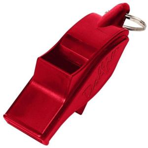 ドルフィンプロ　メタリックレッド　サッカーフットサルレフェリーホイッスルwdfpmr