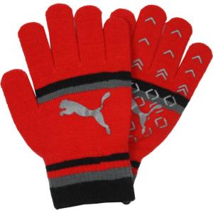 キャットロゴ マジックグローブ　プーマレッド　【PUMA|プーマ】サッカーフットサル防寒アクセサリー041677-04｜kemarifast