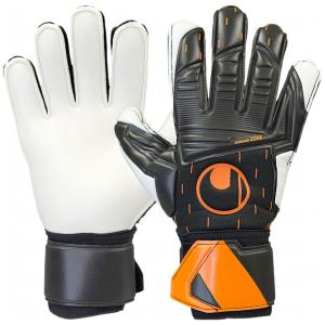 スピードコンタクト スーパーソフト　ブラック×ホワイト　【Uhlsport|ウールシュポルト】サッカーフットサルゴールキーパーグローブ1011266-｜kemarifast