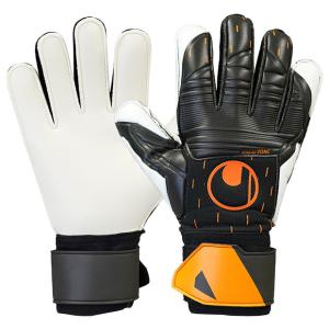 スピードコンタクト ソフト プロ　ブラック×ホワイト　【Uhlsport|ウールシュポルト】サッカーフットサルゴールキーパーグローブ1011268-0｜kemarifast